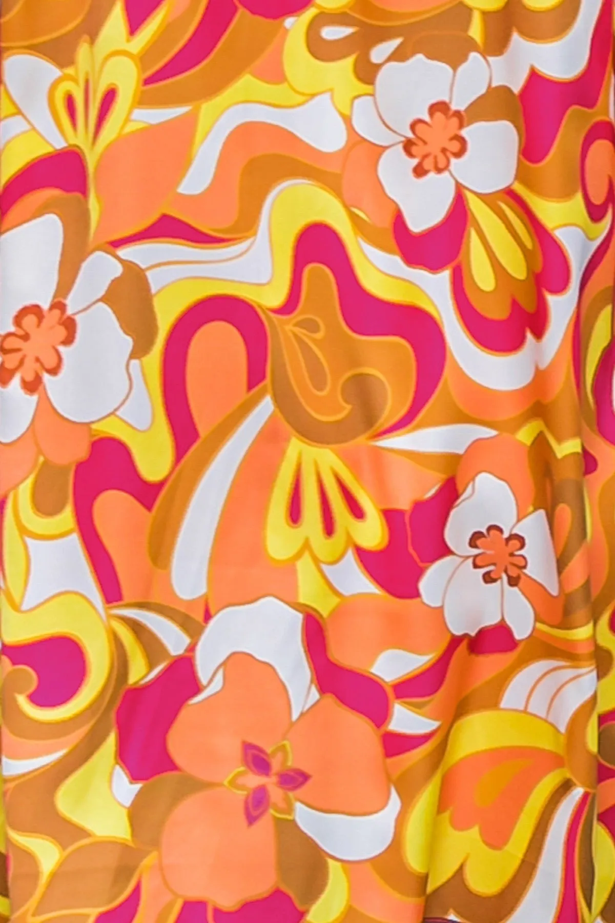 Retro Big Flower Mini Dress