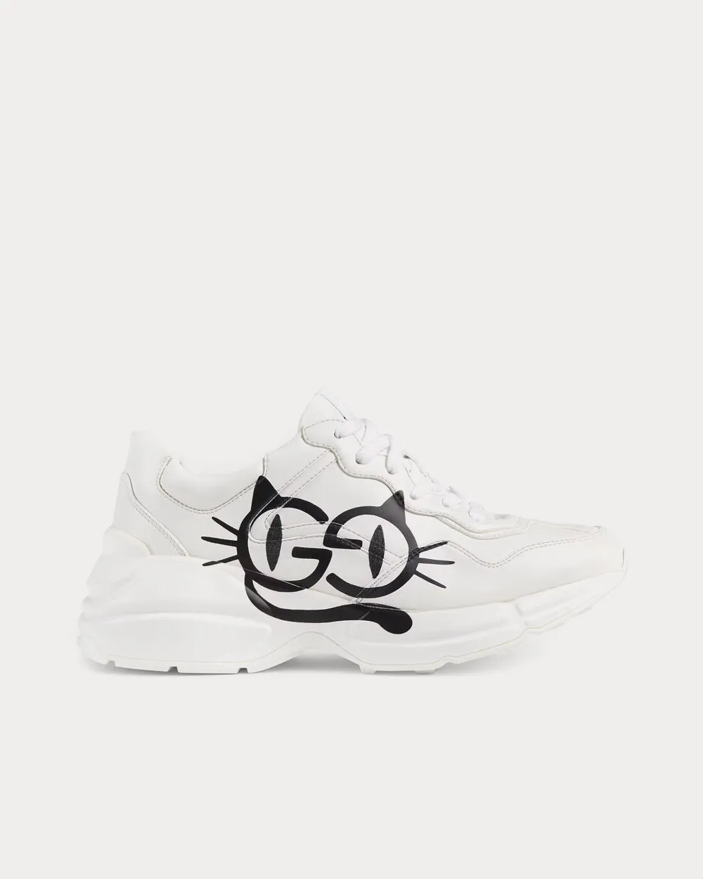 Rhyton Cat Eyes White Low Top Sneakers