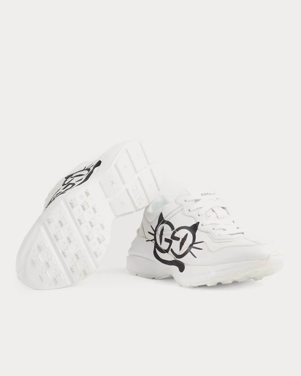 Rhyton Cat Eyes White Low Top Sneakers