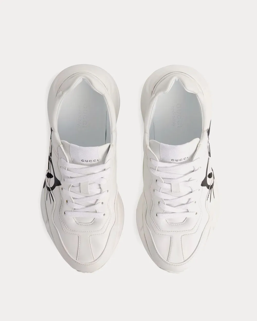 Rhyton Cat Eyes White Low Top Sneakers