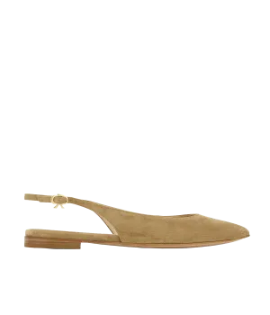 Ribbon Sling Flat 05 in Camel