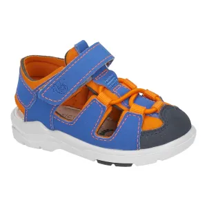 Ricosta Sandals | Gery Waterproof | Bright Blue & Orange