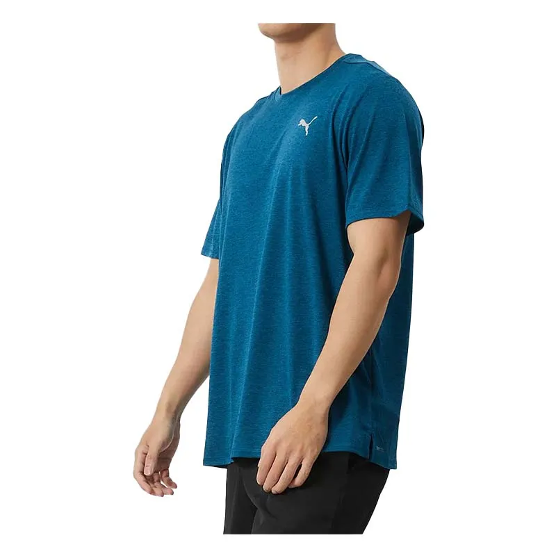 RUN FAVORITE HEATHER SS TEE M