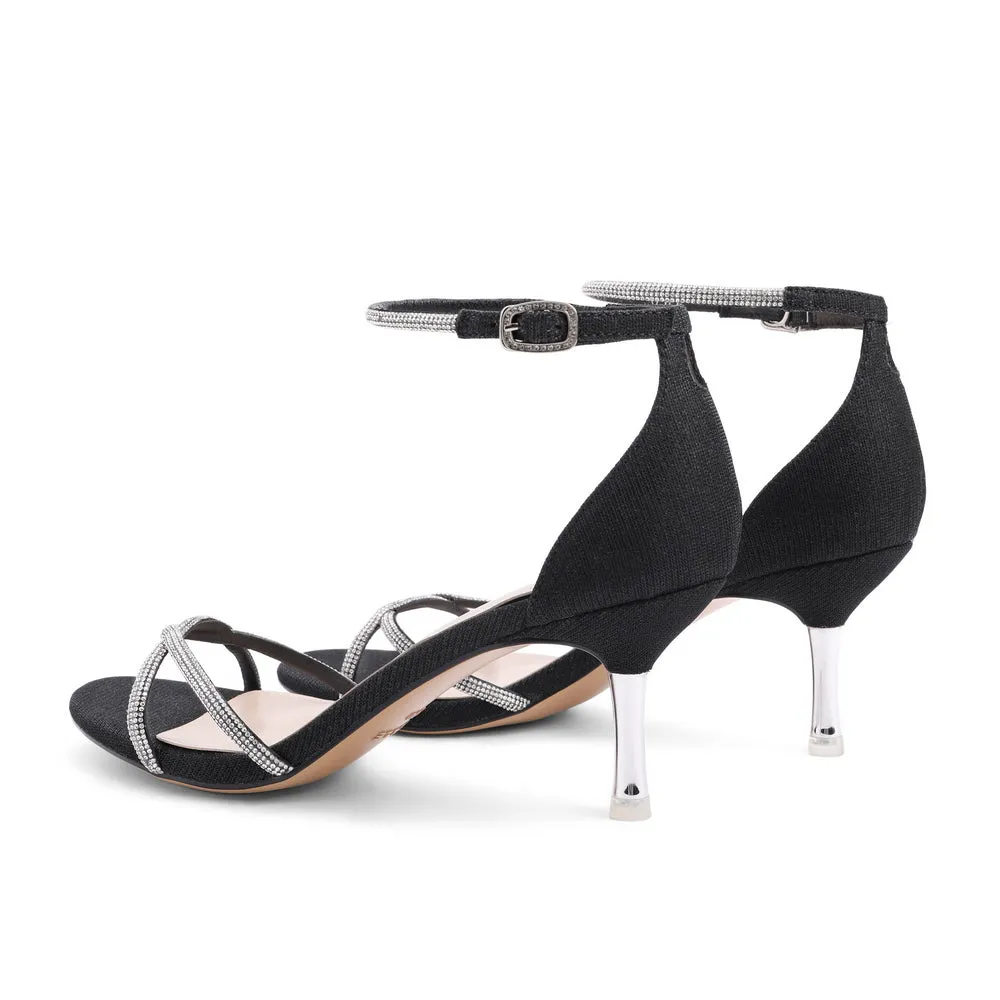 Sequins Ankle Strap Sandals