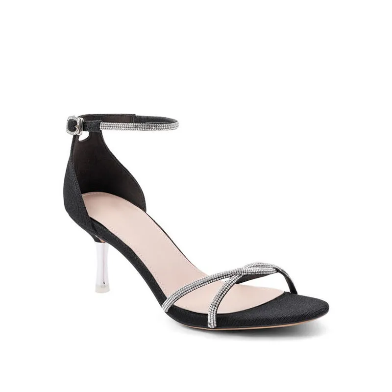 Sequins Ankle Strap Sandals