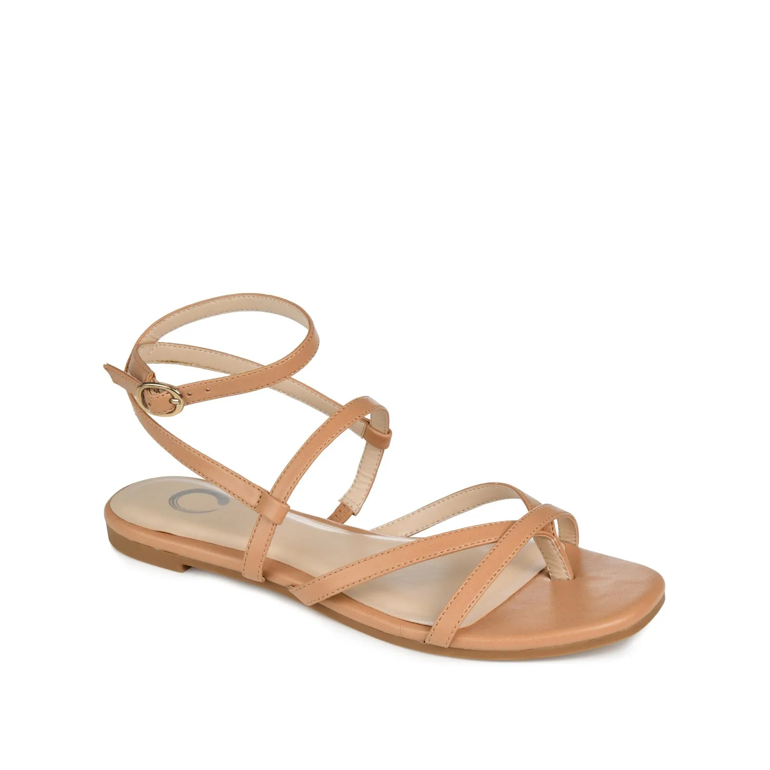 SERISSA CRISSCROSS SANDAL IN FAUX LEATHER