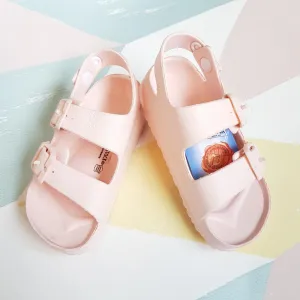 Slip-on Adjustable & Lightweight Sandals - Peach