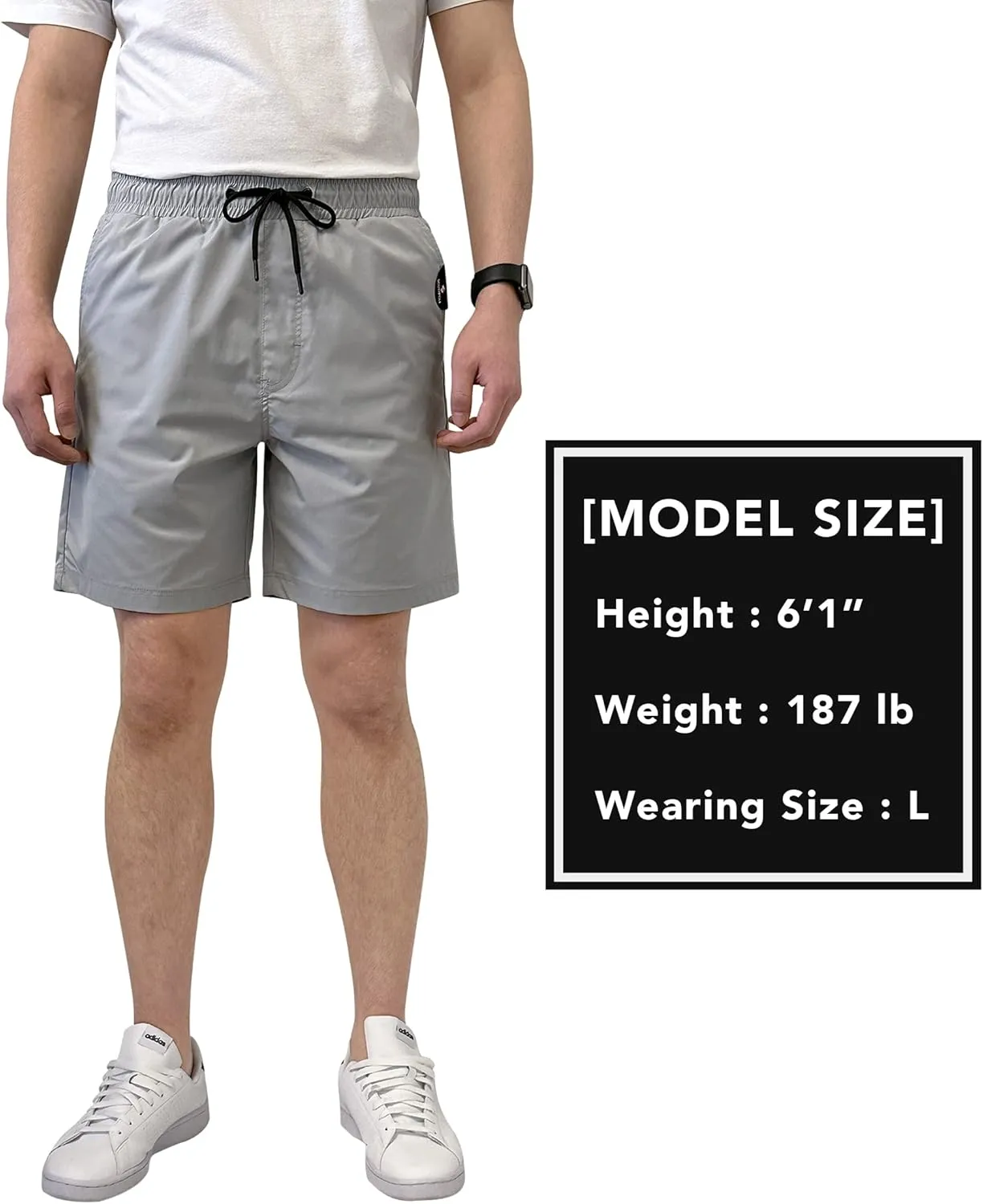 Southpole Men's Quick-Dry Water Resistant Nylon Shorts Inseam 7"
