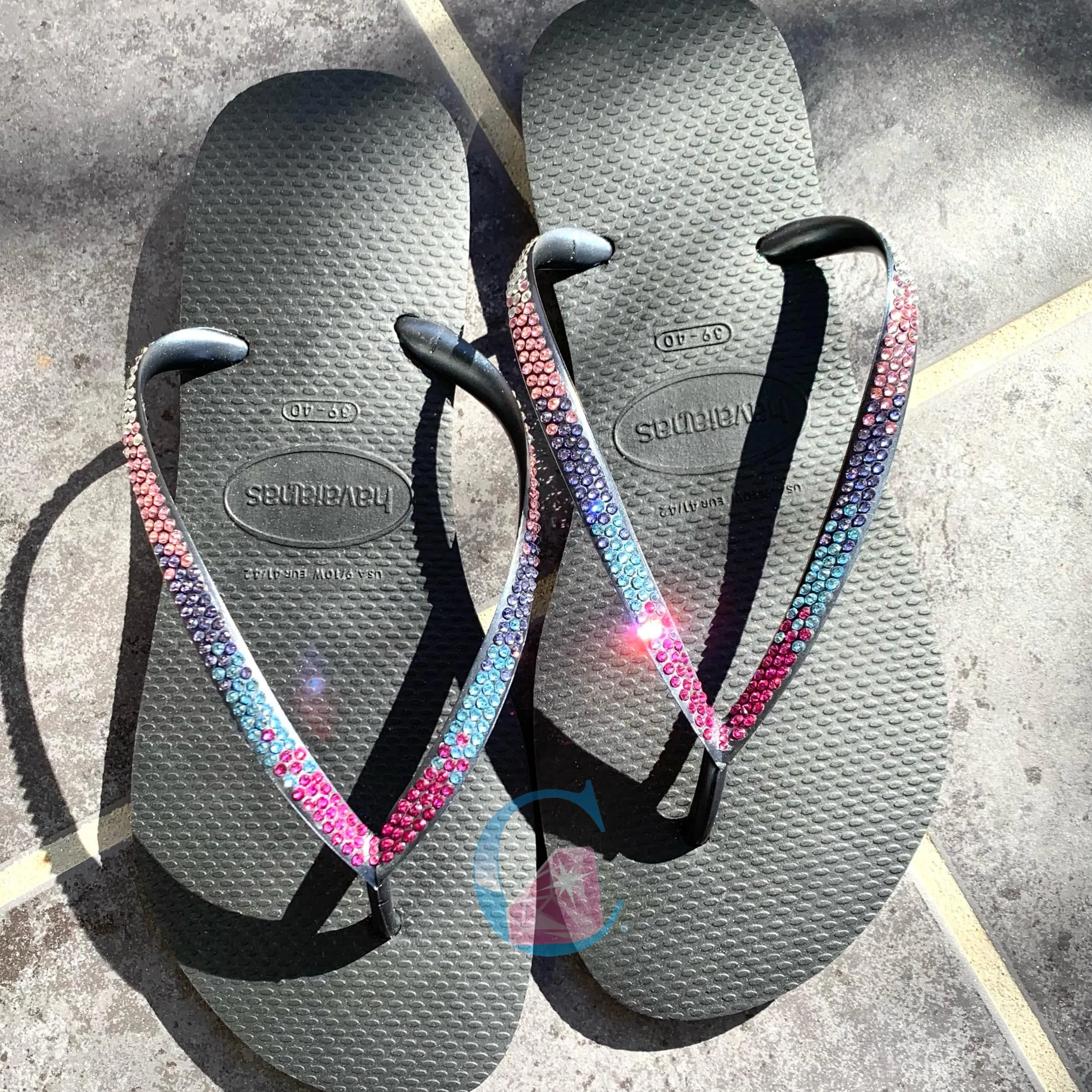 Thin Strap Havaianas gradation colour - 3 Rows *