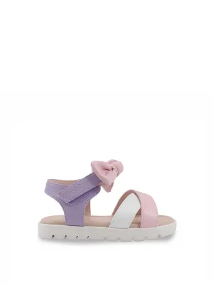 Toddler Tia Cross Sandals in Pink & Purple