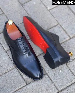 WINDSOR | Black Leather Sole Oxfords
